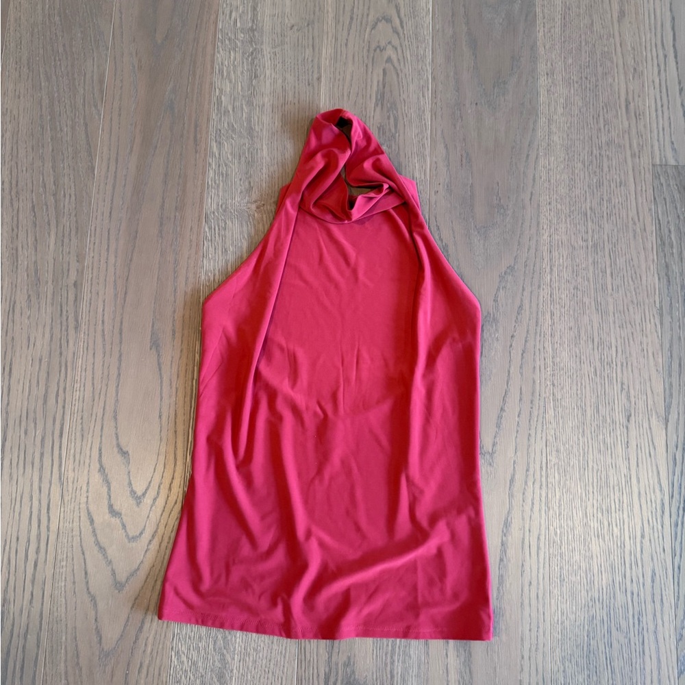 Aritzia Hot Pink Halter Neck Tank Top